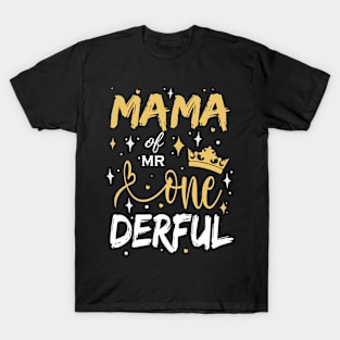 MAMA OF MR ONE DERFUL T-SHIRT T-Shirt